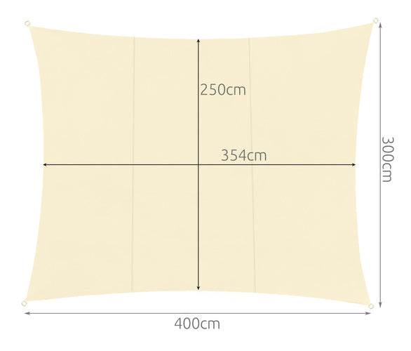 Prelata/copertina impermeabila pentru soare, Zola®, dreptunghiulara, crem, cu agatatoare, densitate 180 g/mp, dimnesiune 4x3m Prelata/copertina impermeabila pentru soare, Zola®, dreptunghiulara, crem, cu agatatoare, densitate 180 g/mp, dimnesiune 4x3m